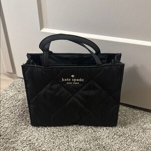 Kate Spade Black Quilted Tote Luxurious Design